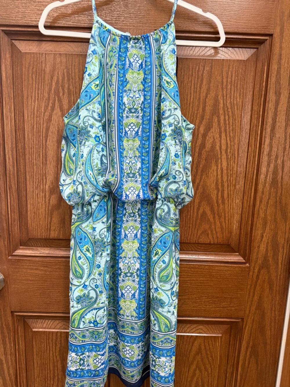 Light Teal Polyester Dress